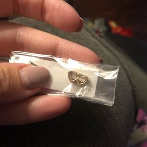 Keep collective double silver hearts